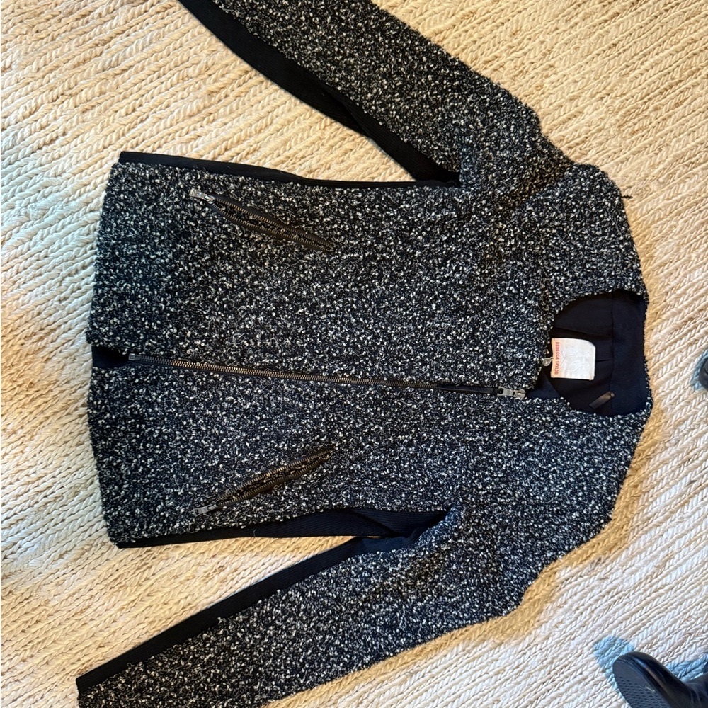 Rebecca Taylor Monochrome Tweed Jacket
